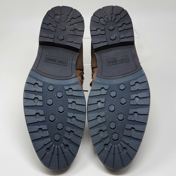 STACY ADAMS Men’s Octavius Cap Toe Inside Zip Boots Brown Size 12 Pre-owned - Picture 6 of 10